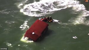 At least one missing and 17 rescued after fire breaks out on pontoon boat near Alcatraz Island in San Francisco Bay