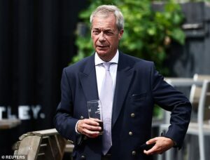 Police arrest man for threatening to shoot Nigel Farage after former MP Ann Widdecombe was killed in ‘targeted attack’
