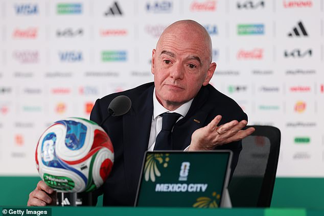 FIFA’s final World Cup cash grab: Fans charged £60 to watch pre-final press conference involving president Gianni Infantino (and face forking out £126 for a photo with host Rio Ferdinand)
