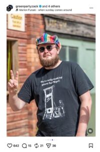 Met Police will NOT take action over photo Zack Polanski shared of T-shirt ‘showing Nigel Farage’s execution’