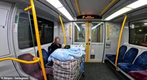 Heartless act sparks outrage after homeless woman is forced to give up her ‘life’s belongings’ because trolleys are not allowed on trains