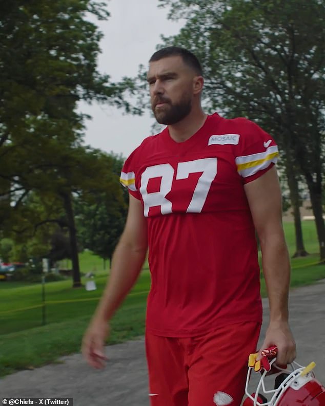 Newlywed Travis Kelce back on the football field for first Chiefs practice after marrying Taylor Swift in whirlwind summer