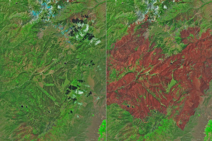 Cottonwood Fire Chars Utah – NASA Science