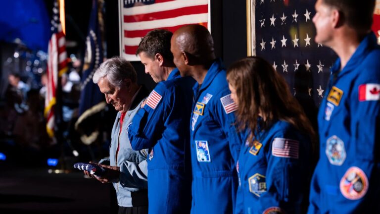 Trump gifts Artemis astronauts a flag from the US Capitol to plant on the moon