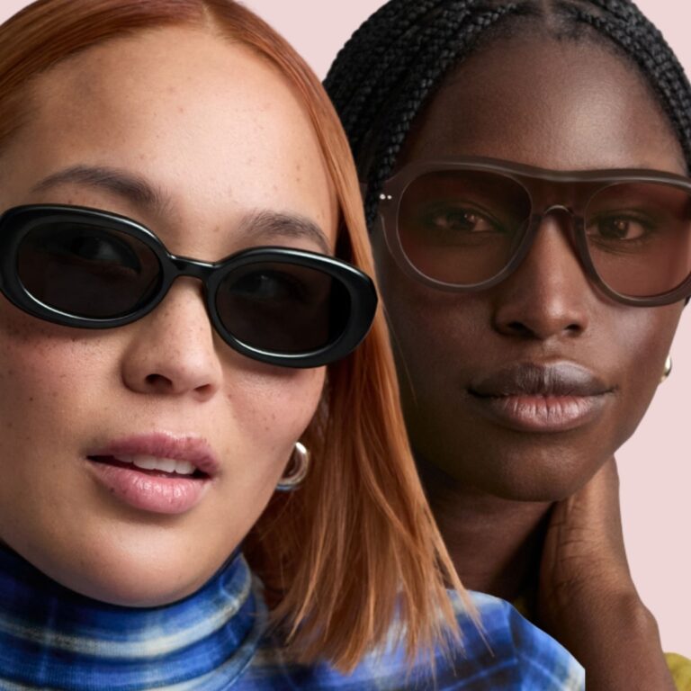 These Actually Chic Sunglasses Fit Wide Faces Without the Headache