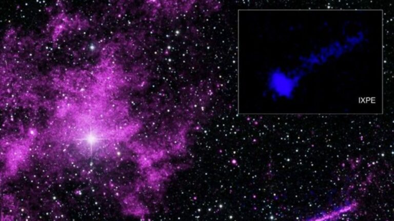 This cosmic ‘lighthouse’ is blazing a magnetic trail through the Milky Way