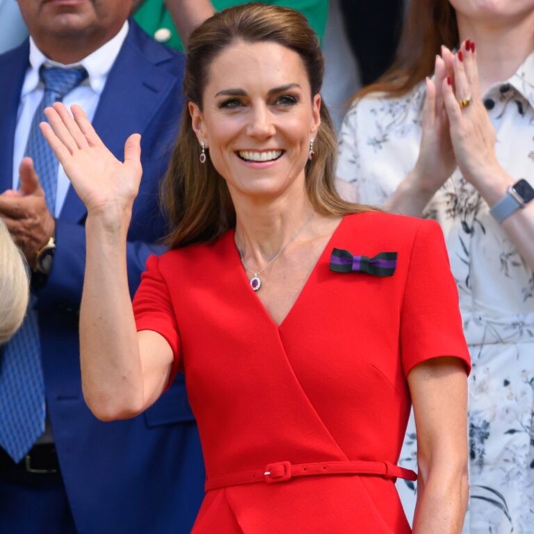 Kate Middleton Steps Out in Royal Red