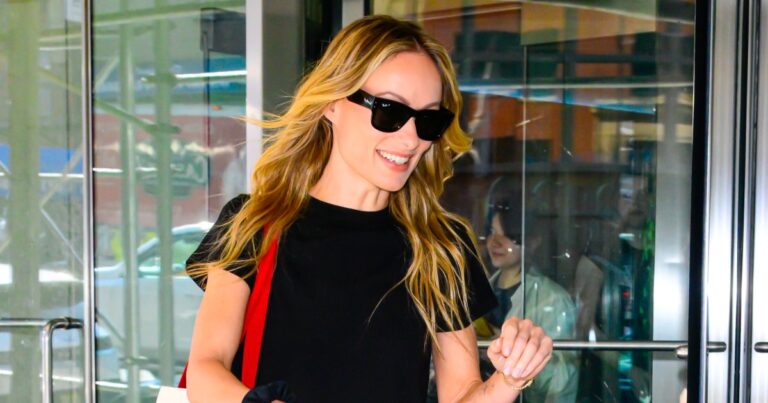 Olivia Wilde’s Flowy Pants Elevate T-Shirts — The Look on Amazon