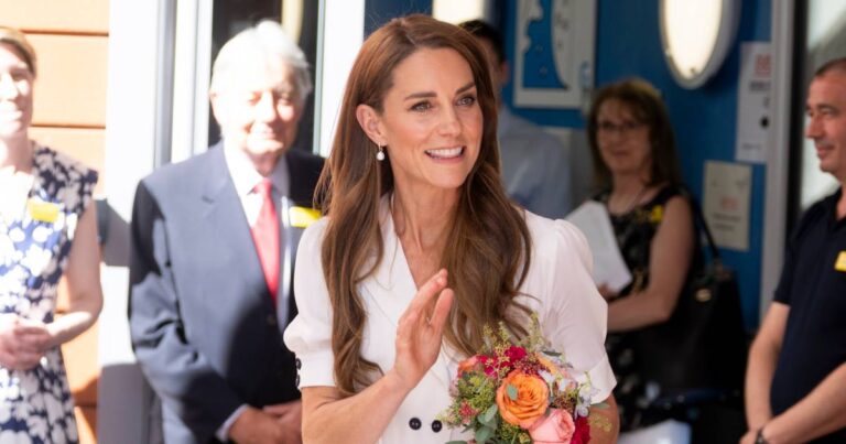 Kate Middleton’s White Midi Dress Has Me Rethinking Bold Prints