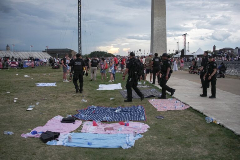National Mall Evacuated In Advance Of Trump Speech Due To Severe Weather