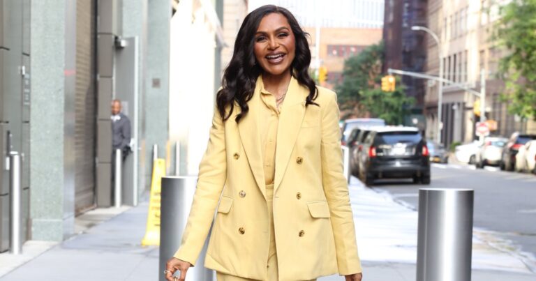 Mindy Kaling’s Gold Bag Has an Amazon Lookalike