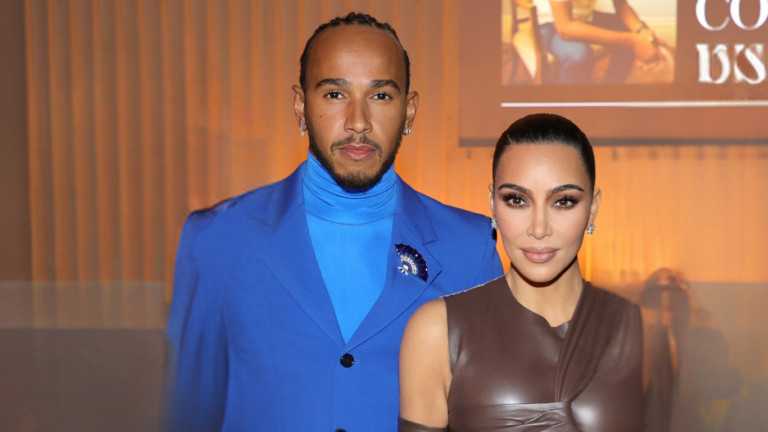Kim Kardashian Shares Photos Of Lewis Hamilton With Her Kids