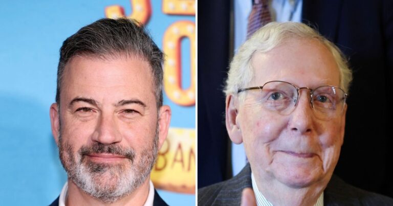 Jimmy Kimmel Pokes Fun at Mitch McConnell’s Hospital Photo