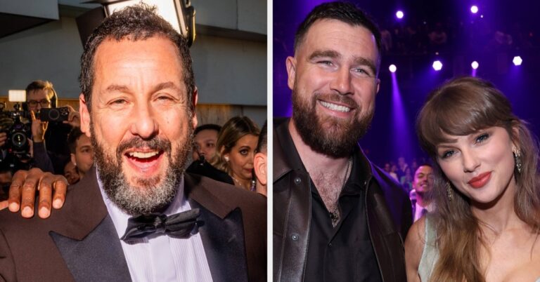 Adam Sandler’s Reaction To Officiating Taylor Swift & Travis Kelce’s Wedding