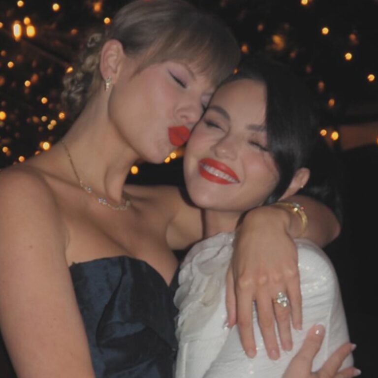 Selena Gomez Wears Gold Gown at Taylor Swift, Travis Kelce’s Wedding