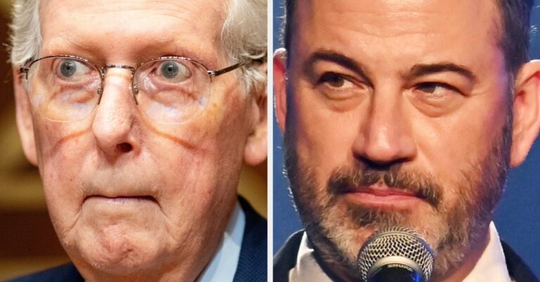 Jimmy Kimmel Ruthlessly Trolled Mitch McConnell With His Own Hospital Pic, And People Are Losing It