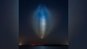 SpaceX launch creates colorful ‘jellyfish’ in the night sky photo of the day for July 10, 2026
