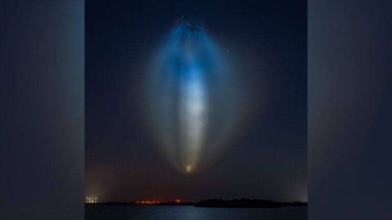 SpaceX launch creates colorful ‘jellyfish’ in the night sky photo of the day for July 10, 2026