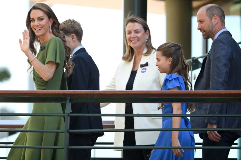 Princess Charlotte and Prince George Join Kate Middleton and Prince William at Wimbledon