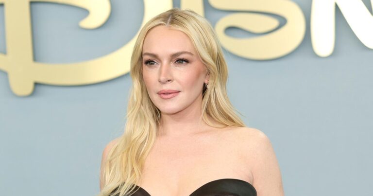 Lindsay Lohan Shows Off Red Hair After Going Blonde