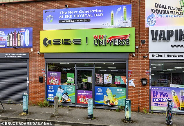 Two adjacent streets and 54 vape shops: How this eerily quiet suburb in Manchester became the vape capital of Europe, why locals are fed up of ‘dodgy’ users… and the very alarming hidden role of China
