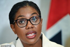 Kemi Badenoch urges Burnham to end Labour’s oil and gas drilling ban as BP says it’s selling up in the North Sea