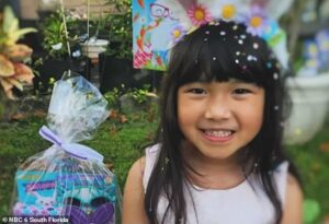 Little girl, 6, died after her car seat was catapulted into air during fatal car crash caused by fleeing suspect… now her family are suing police