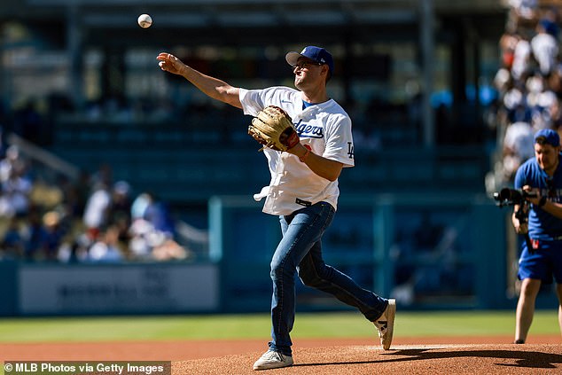 Dodgers pay emotional tribute to Rob Reiner as his children Jake and Romy throw out first pitch… while other son Nick awaits murder trial in prison hellhole