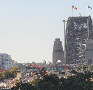 Sydney Harbour Bridge crash: Three people trapped in wreckage as traffic is brought to a standstill