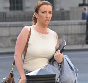 Dressed to run the country? PM’s de facto deputy ‘Red Lou’ Haigh turns up for work (in scuffed-up trainers) as she’s left as most senior minister in UK while Burnham takes a family holiday