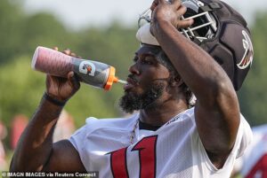 Atlanta Falcons dealt HUGE blow as first-round pick ‘tears his ACL’ and is carted off in training camp heartbreak