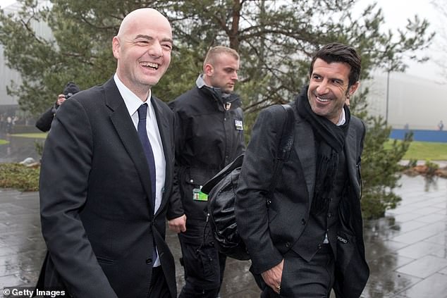 Football legend LUIS FIGO: Infantino’s behaviour is the lowest, most deceitful and cravenly self-interested I’ve ever seen. Nothing gets in the way of pleasing his friends and he must go NOW