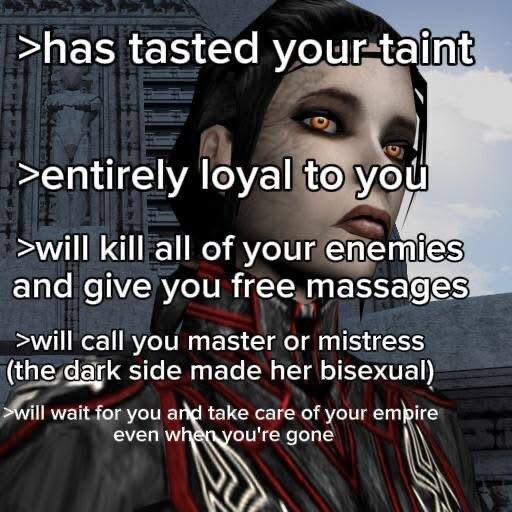 Goth bastila could get it