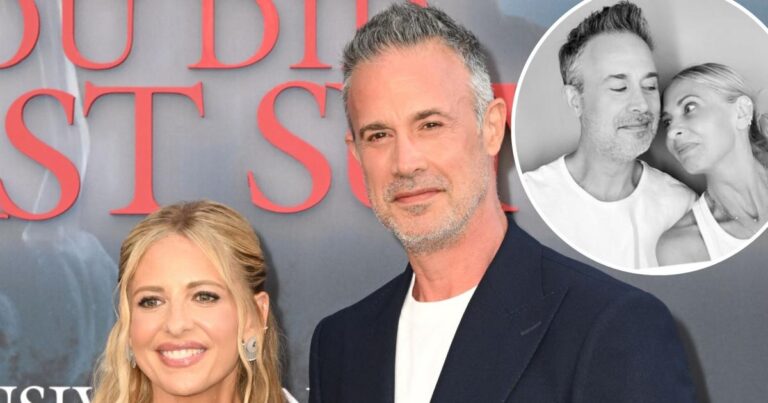 Rare Sarah Michelle Gellar and Freddie Prinze Jr. Cozy Pics