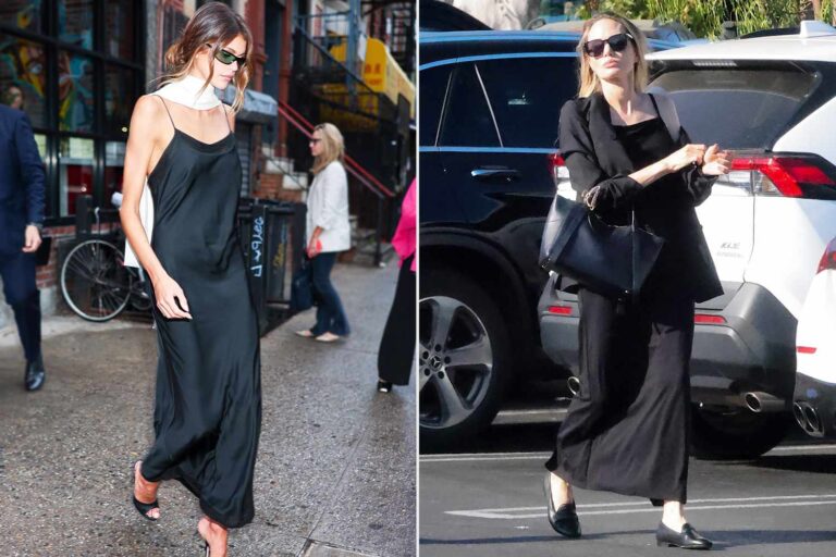 Kaia Gerber, 24, Co-Signed the Sleek Dress Style Angelina Jolie, 51, Wears — Shop Lookalikes of the Closet Staple